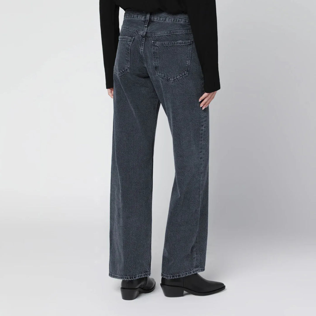 AGOLDE - Black faded-effect jeans Brand Pants