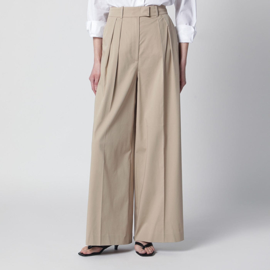 Pants ANINE BING - Beige Lou trousers with pleats Brand