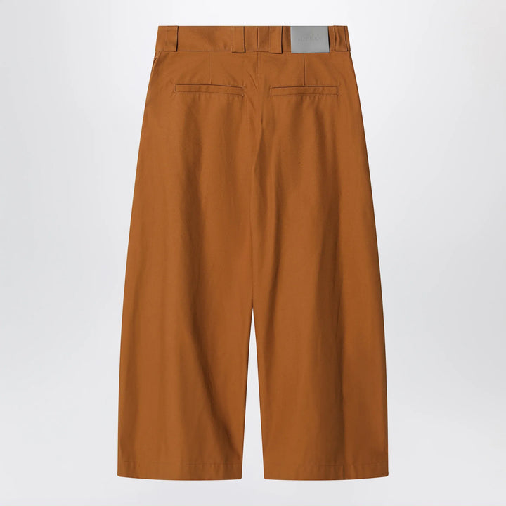 Balenciaga - Camel-colored cotton trousers Brand Pants