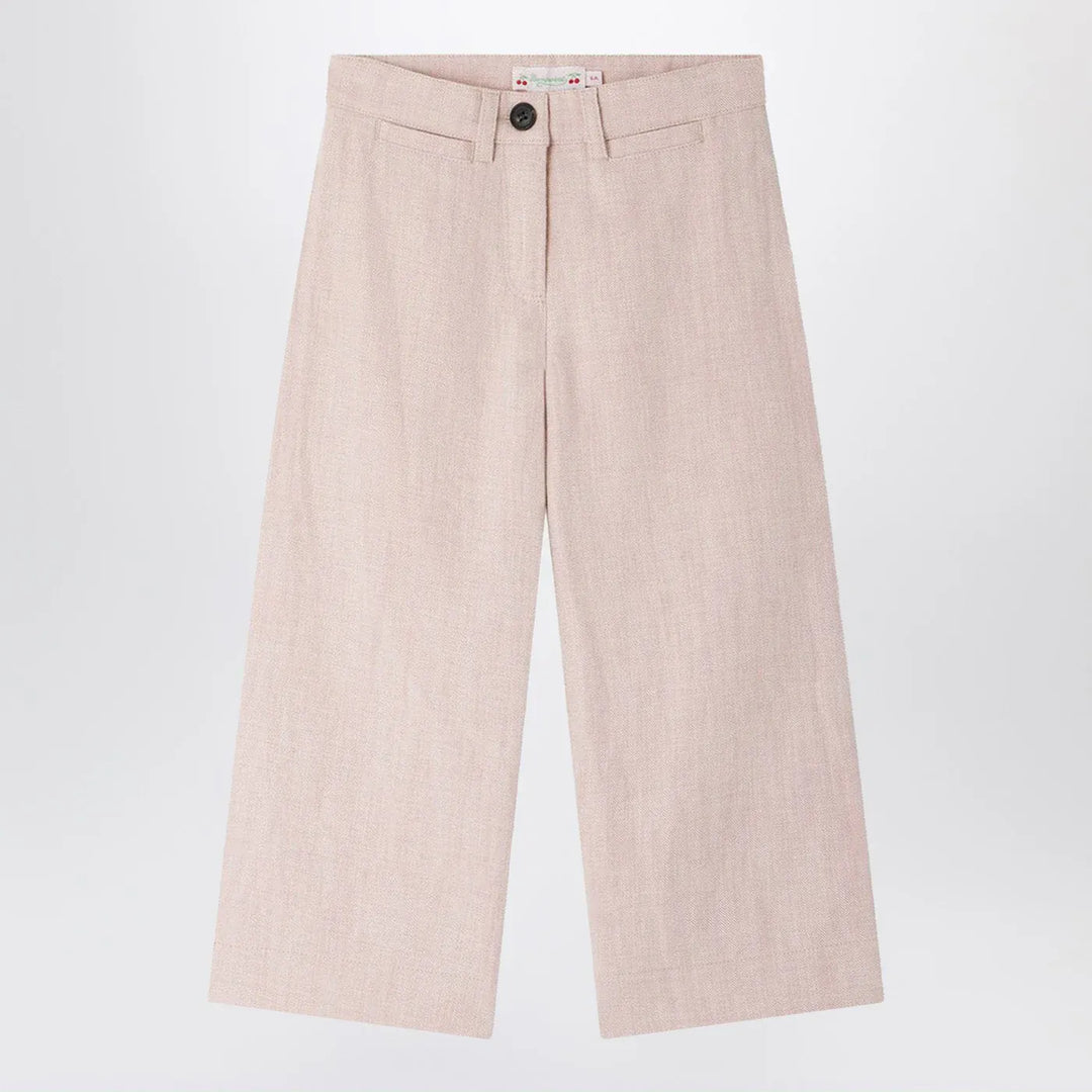 Bonpoint - Gersande trousers in pink linen blend Brand Pants 6