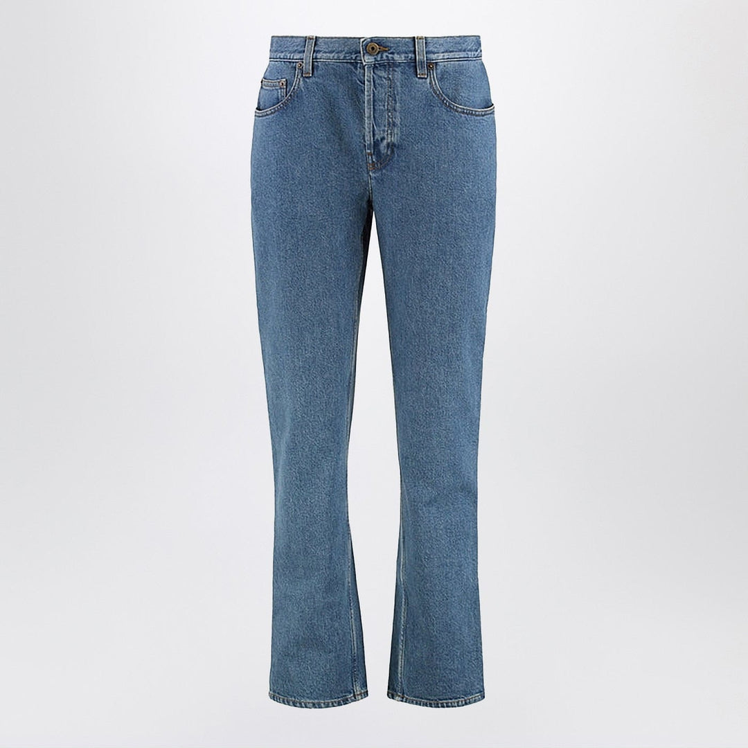 Pants 27 Burberry - Straight jeans in Mid blue denim Brand
