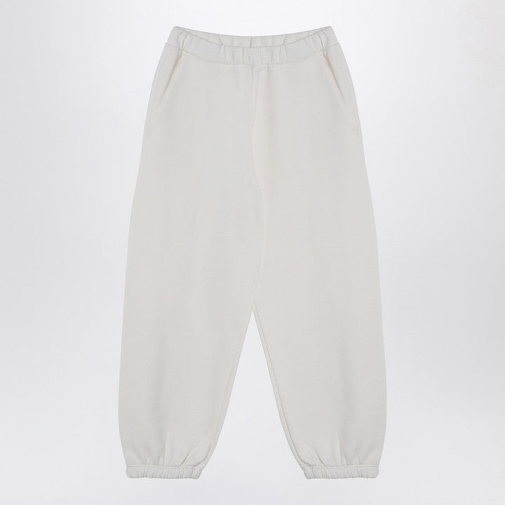 Pants 14 Douuod - Ivory cotton-blend jogging trousers Brand