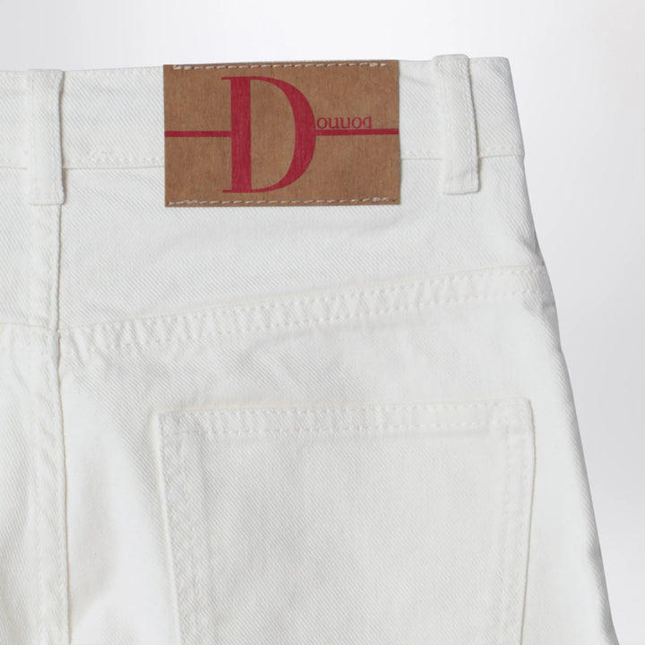 Douuod - Ivory white denim trousers Brand Pants
