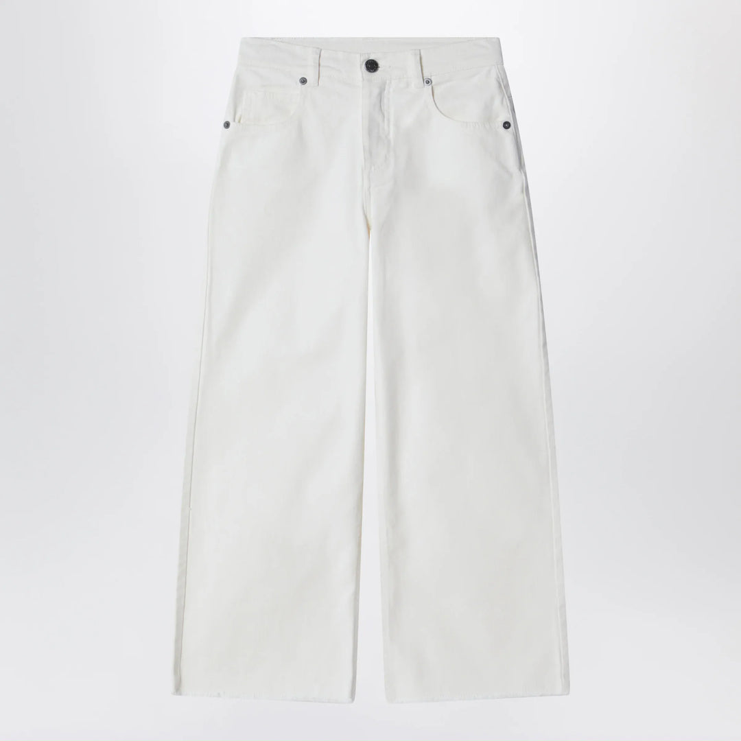 Douuod - Ivory white denim trousers Brand Pants 4