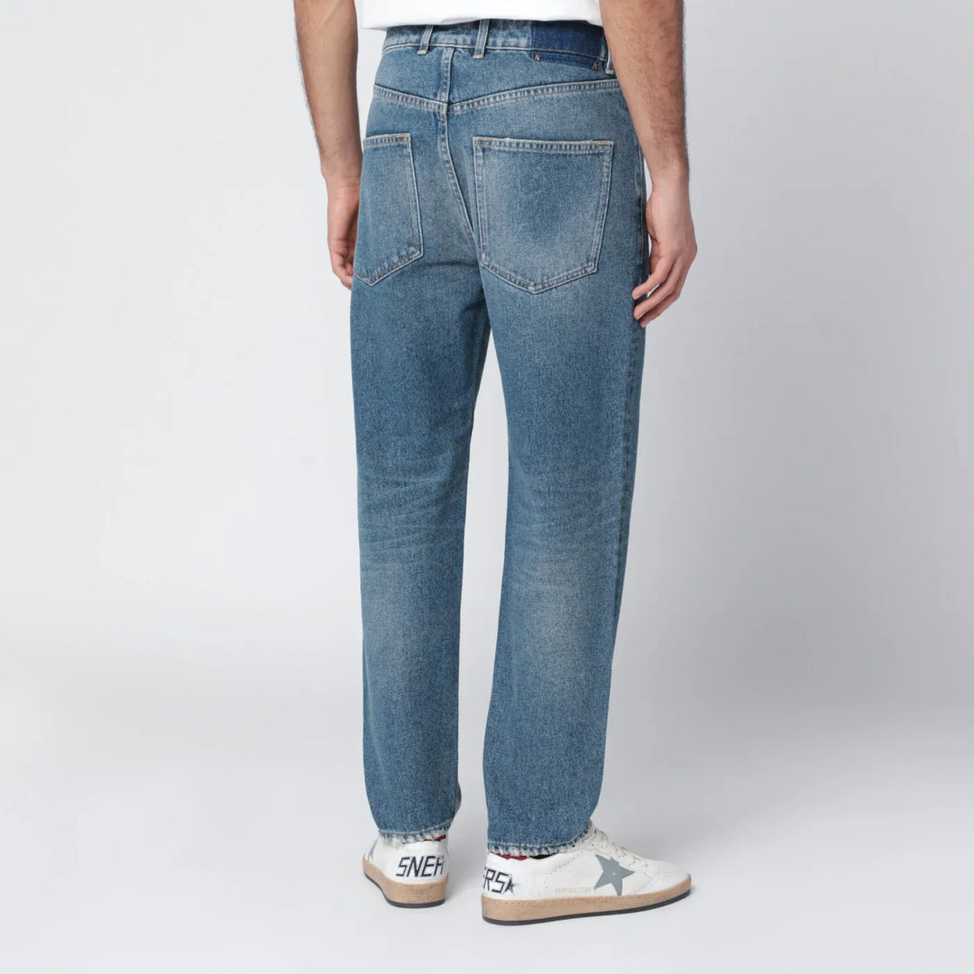Golden Goose - Washed-effect blue jeans Brand Pants
