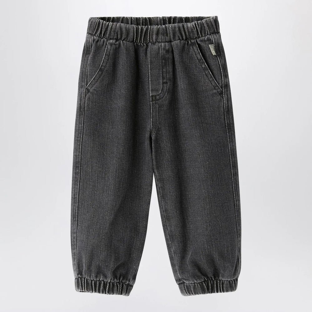 Il Gufo - Black washed denim jeans Brand Pants 9
