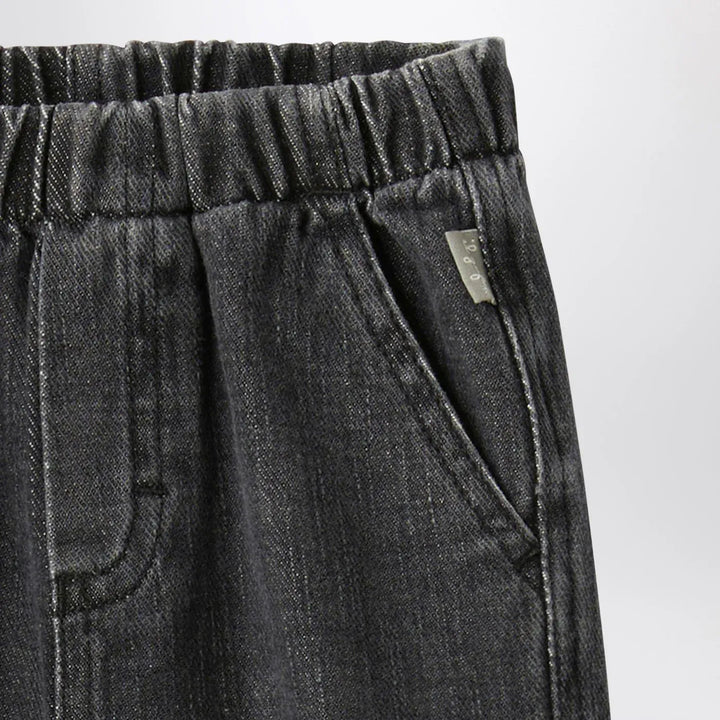 Il Gufo - Black washed denim jeans Brand Pants 9