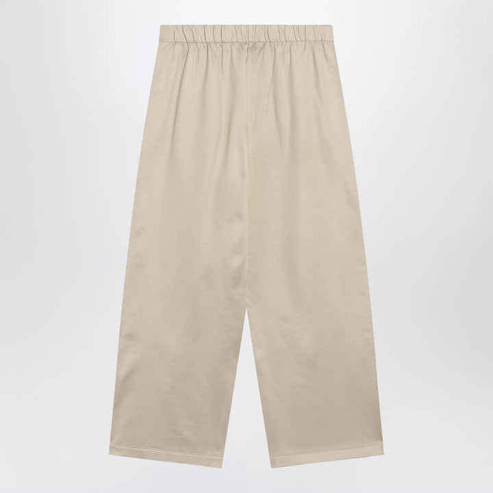 Max Mara - Beige silk blend trousers Brand Pants