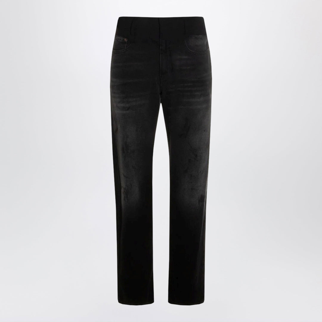 Pants MM6 Maison Margiela - Straight leg jeans black washed effect Brand