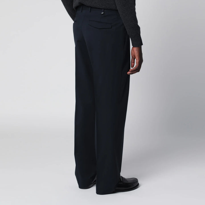 PT Torino - Blue Wool-Blend Trousers Brand Pants