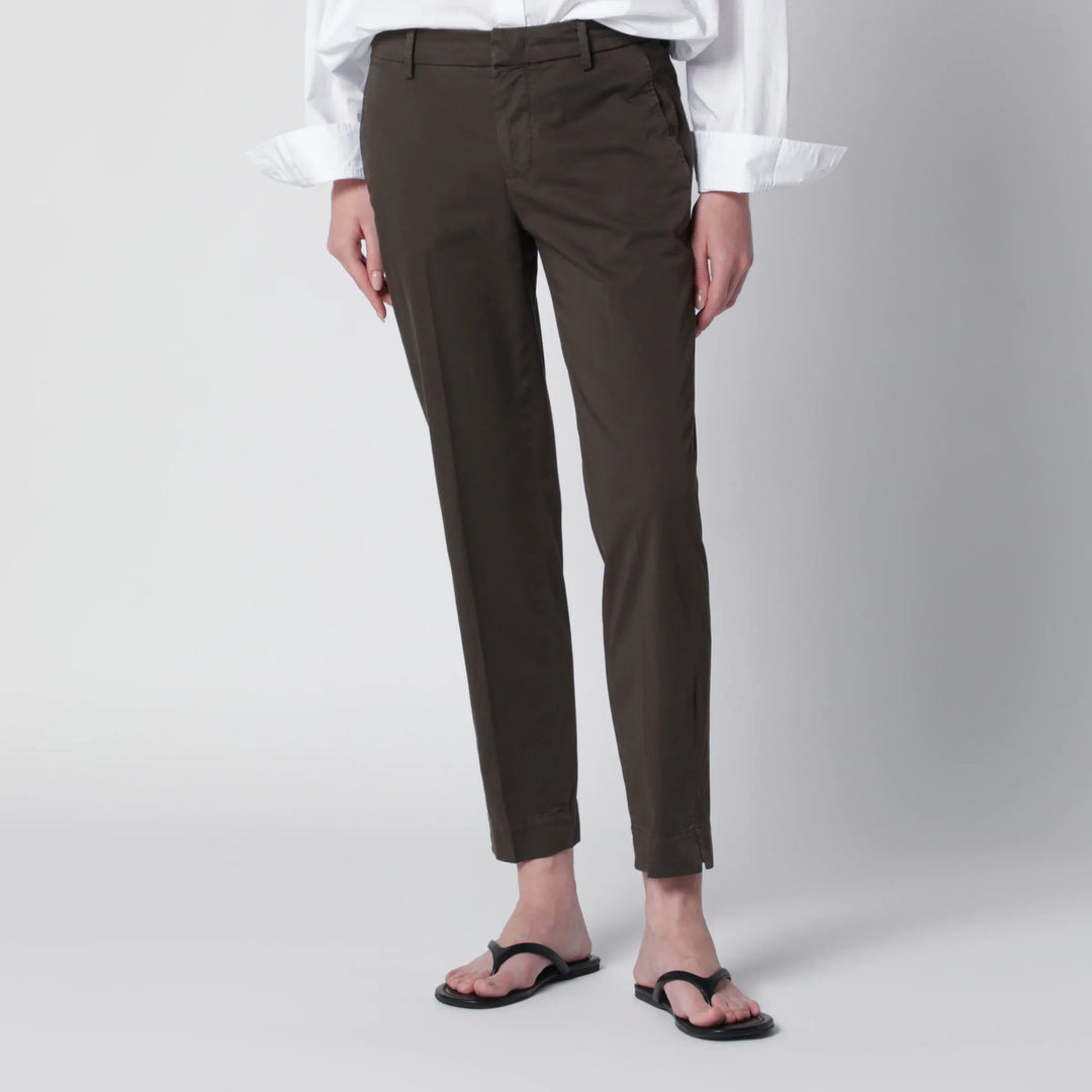 PT Torino - Brown cotton trousers Brand Pants 40  IT
