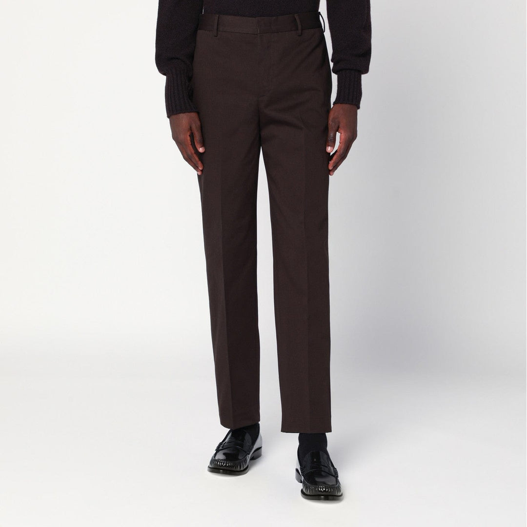Pants 50 IT PT Torino - Brown cotton trousers Brand