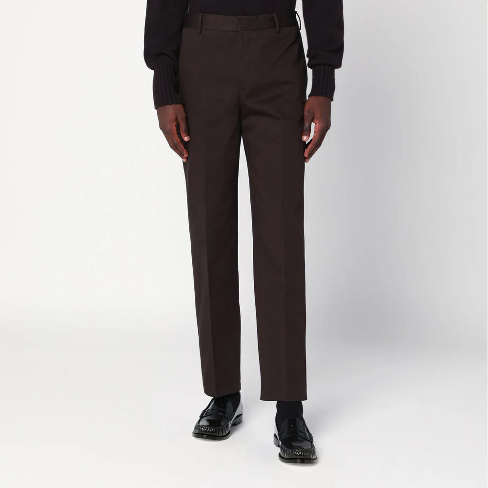 PT Torino - Brown cotton trousers Brand Pants 50 IT