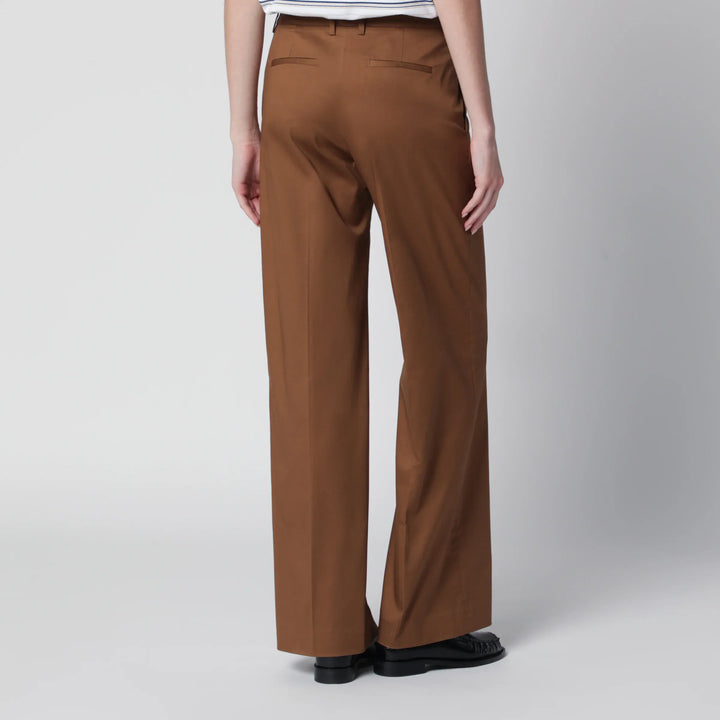 PT Torino - Francoise beige cotton-blend trousers Brand Pants