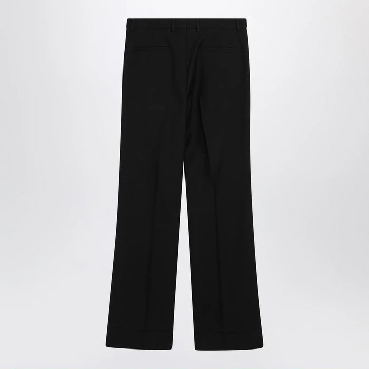 Valentino - Black wool-blend trousers Brand Pants