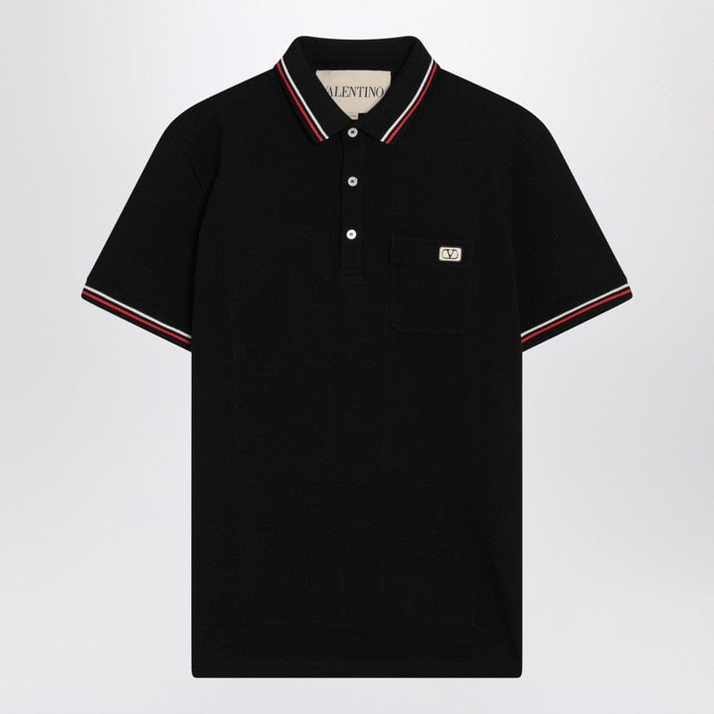 Shirts &amp; Tops Valentino - Black polo shirt with Vlogo Signature - XXL Brand