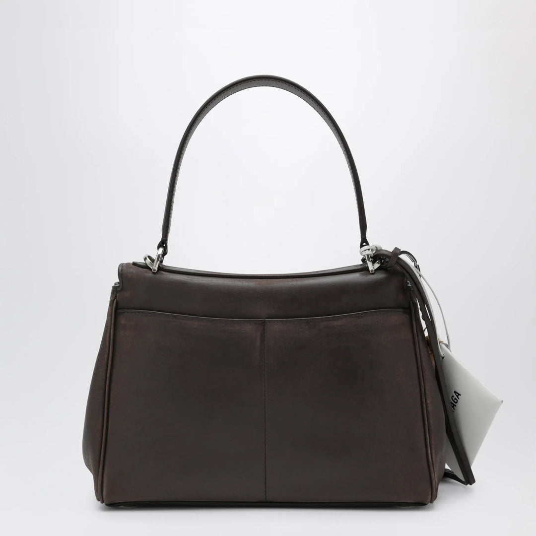 Balenciaga - Small Rodeo bag in calfskin leather, espresso Brand Rodeo Bag TU