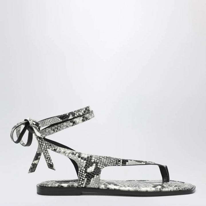 A.EMERY - The Heidi Sandals snake-effect in leather Brand Sandals 36 IT