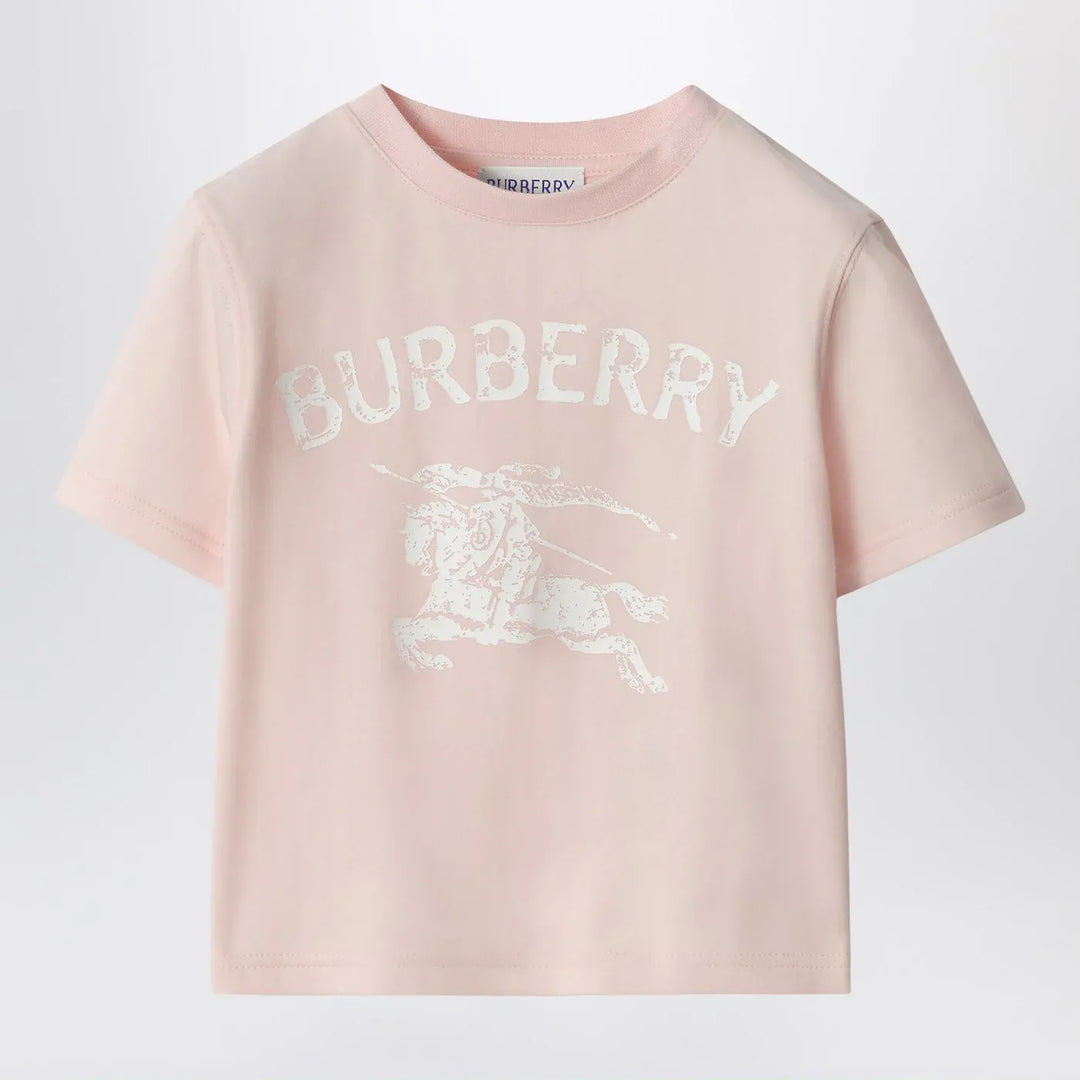 Burberry - Pink stretch cotton T-shirt with EKD Brand Shirt 3