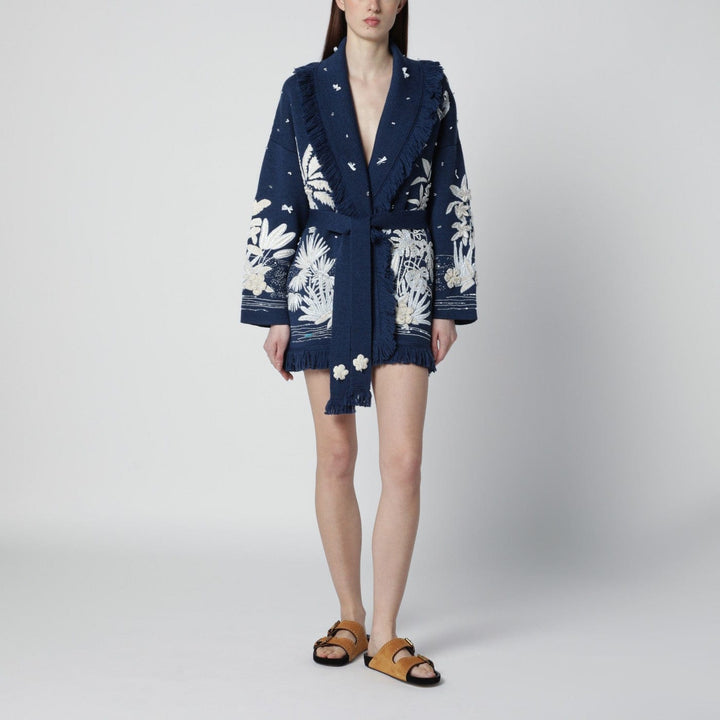 Shirts &amp; Tops Alanui - Postcard From Paradise cardigan Deep Blue/White Pearl Brand