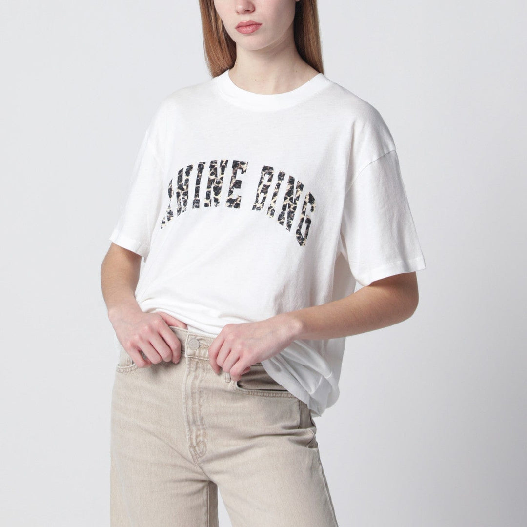 Shirts &amp; Tops M ANINE BING - Ivory T-shirt with leopard logo Brand