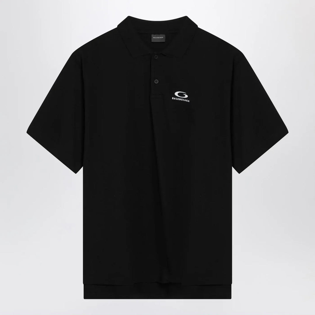 Balenciaga - Black Laurel Classic regular polo shirt Brand Shirts &amp; Tops S