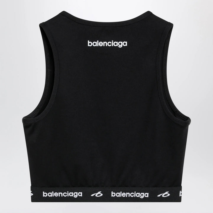 Balenciaga - Techwear bra top in black technical fabric Brand Shirts &amp; Tops