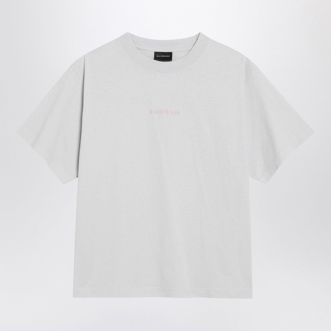 Shirts & Tops Balenciaga - White Balenciaga Back Medium Fit T-shirt Brand