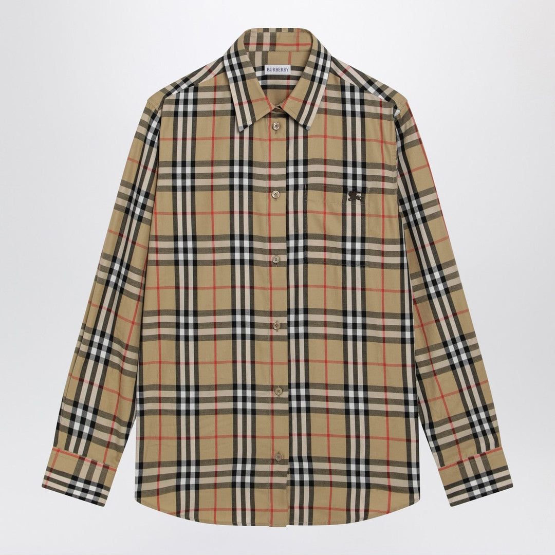 Shirts &amp; Tops Burberry - Beige shirt with Check pattern Brand