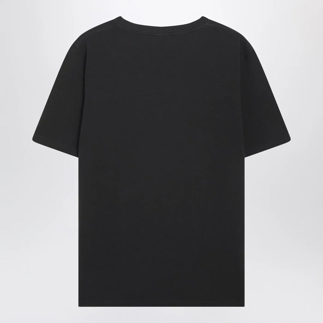 Chloé - Black oversized T-shirt with logo and flamingo print Brand Shirts &amp; Tops