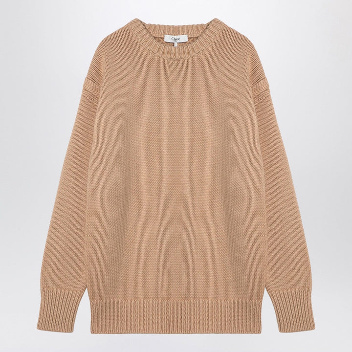 Shirts &amp; Tops M Chloé - Nude cashmere and cotton oversize jumper Brand