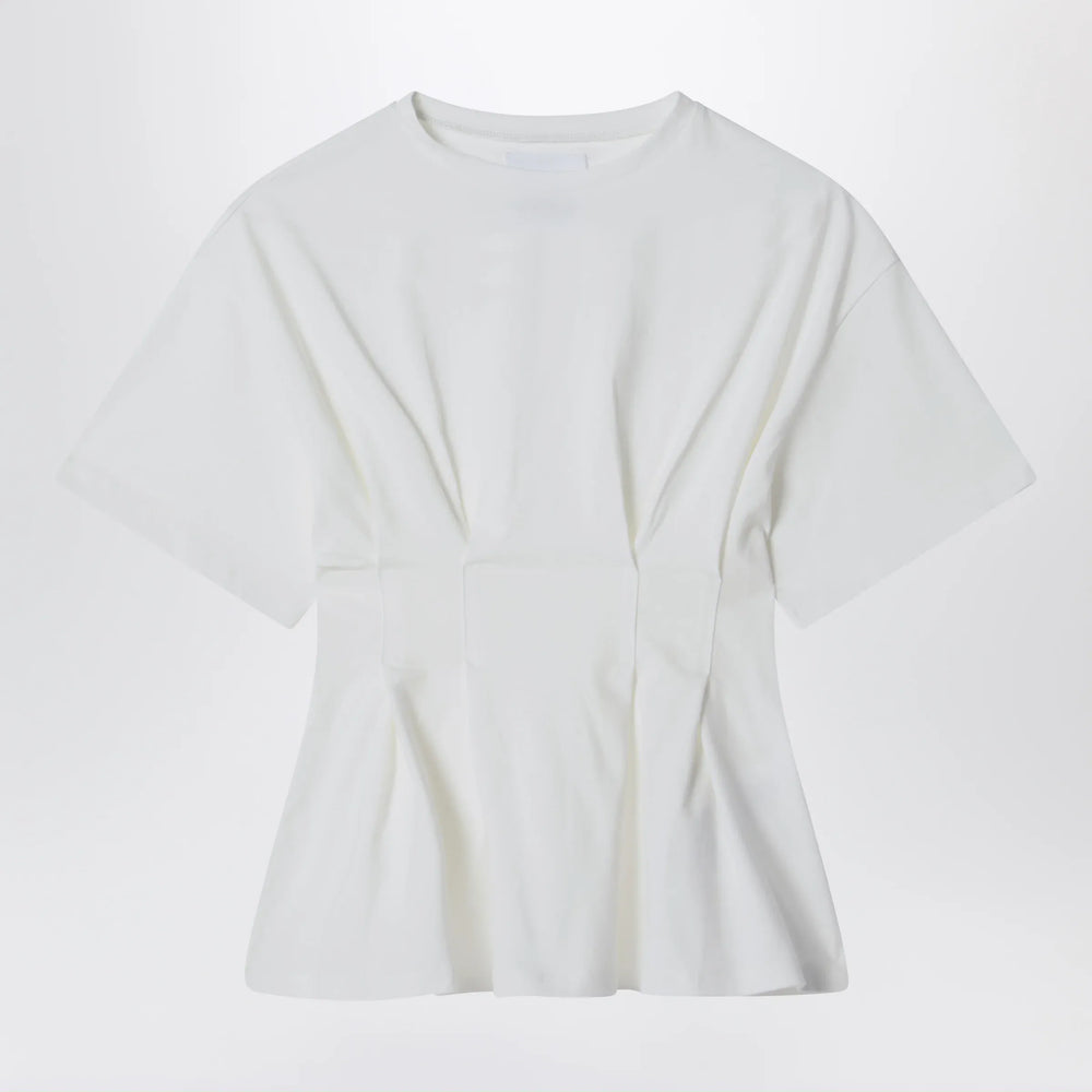 Douuod - Calendula ivory cotton T-shirt Brand Shirts & Tops 4