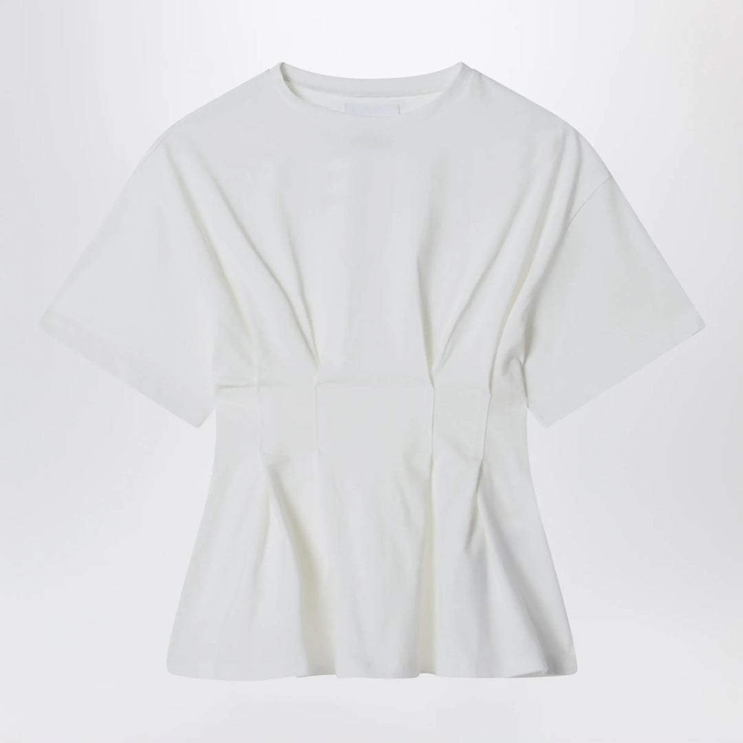 Douuod - Calendula ivory cotton T-shirt Brand Shirts &amp; Tops 4