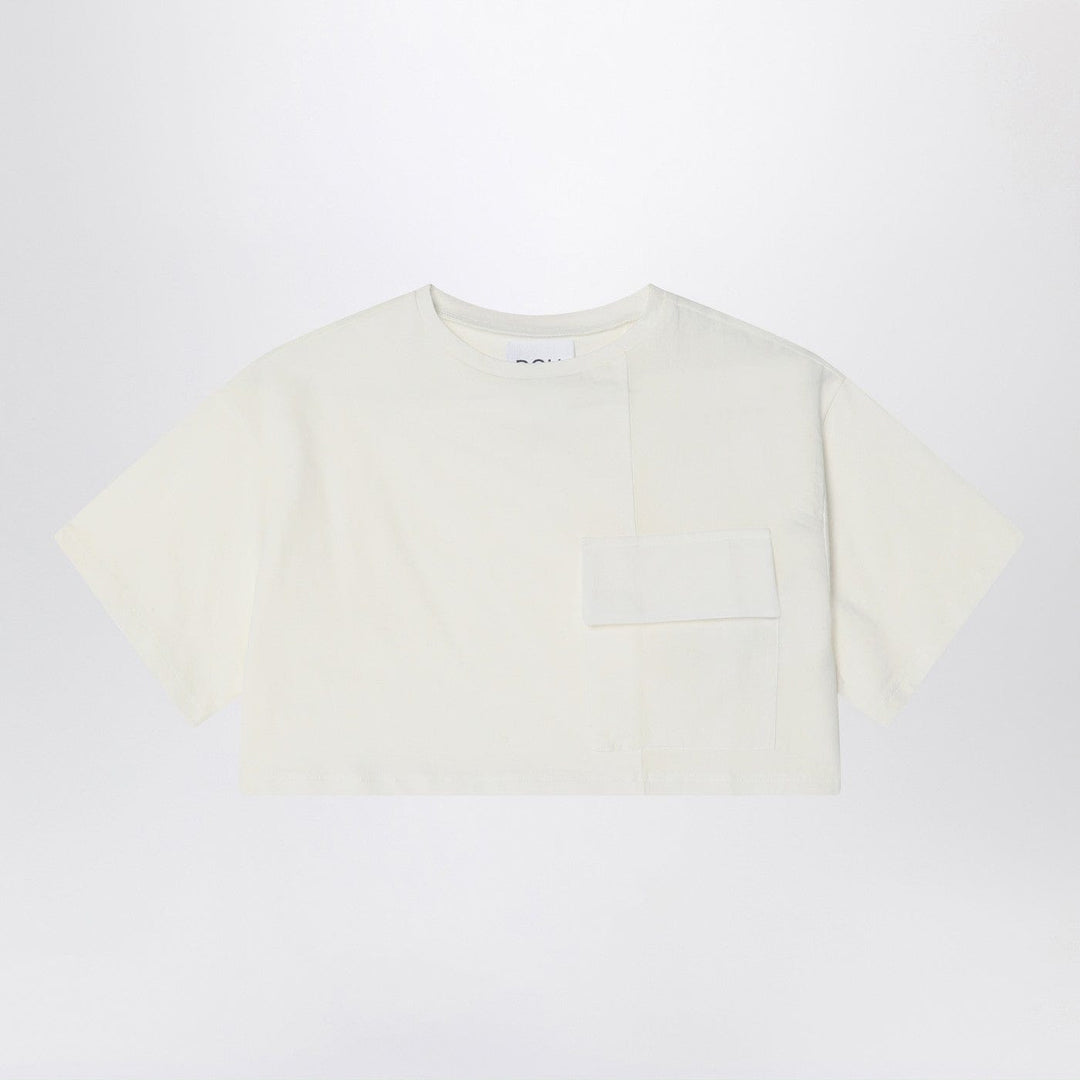 Shirts &amp; Tops 6 Douuod - Ivory cropped t-shirt in cotton Brand