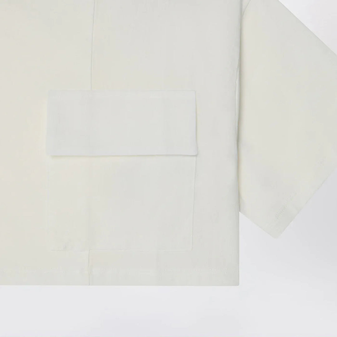 Douuod - Ivory cropped t-shirt in cotton Brand Shirts &amp; Tops 6