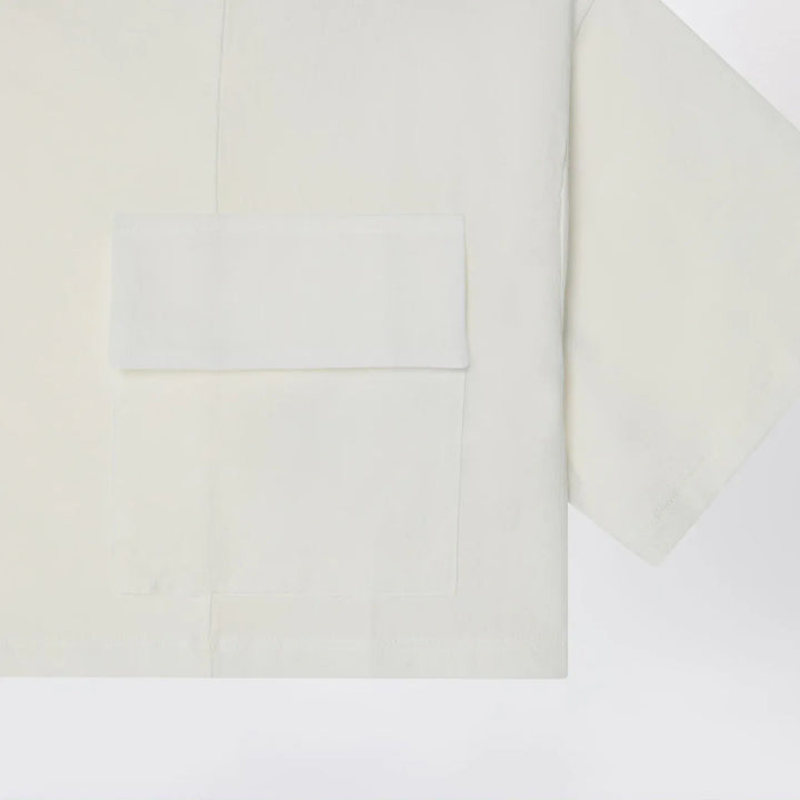 Douuod - Ivory cropped t-shirt in cotton Brand Shirts &amp; Tops 6