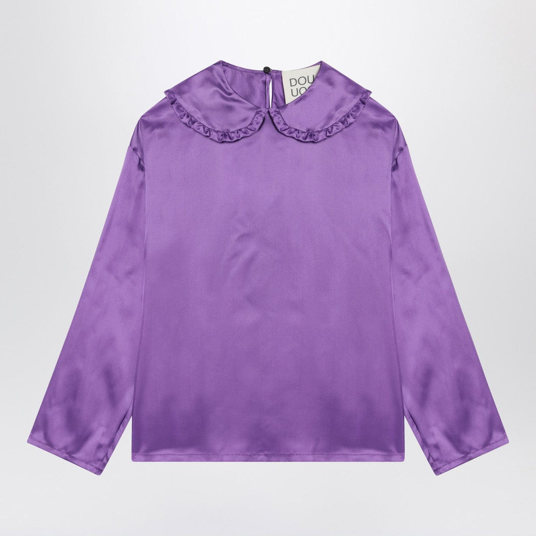 Shirts &amp; Tops Douuod - Purple satin blouse Brand