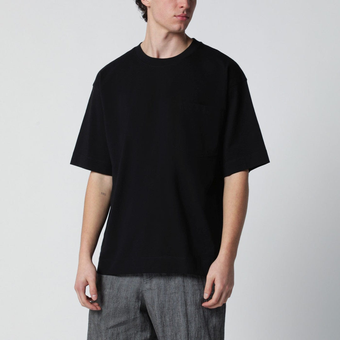 Shirts & Tops Dries Van Noten - Black cotton T-shirt Brand