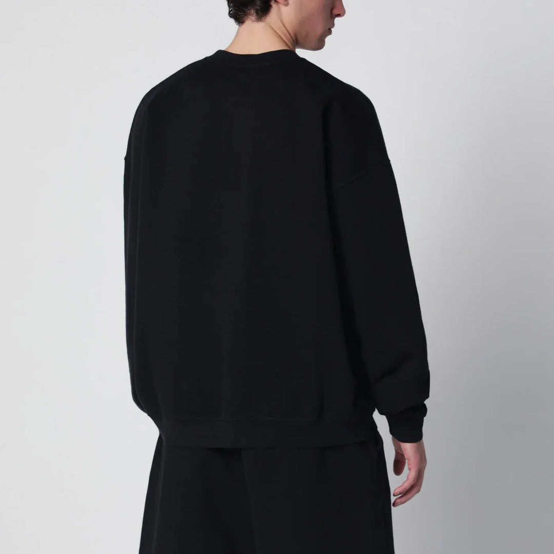 Dsquared2 - Black relaxed-fit sweatshirt with logo Brand Shirts &amp; Tops