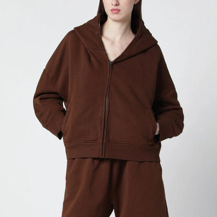 Entire Studios - Brown cotton zip-up sweatshirt Brand Shirts &amp; Tops XS