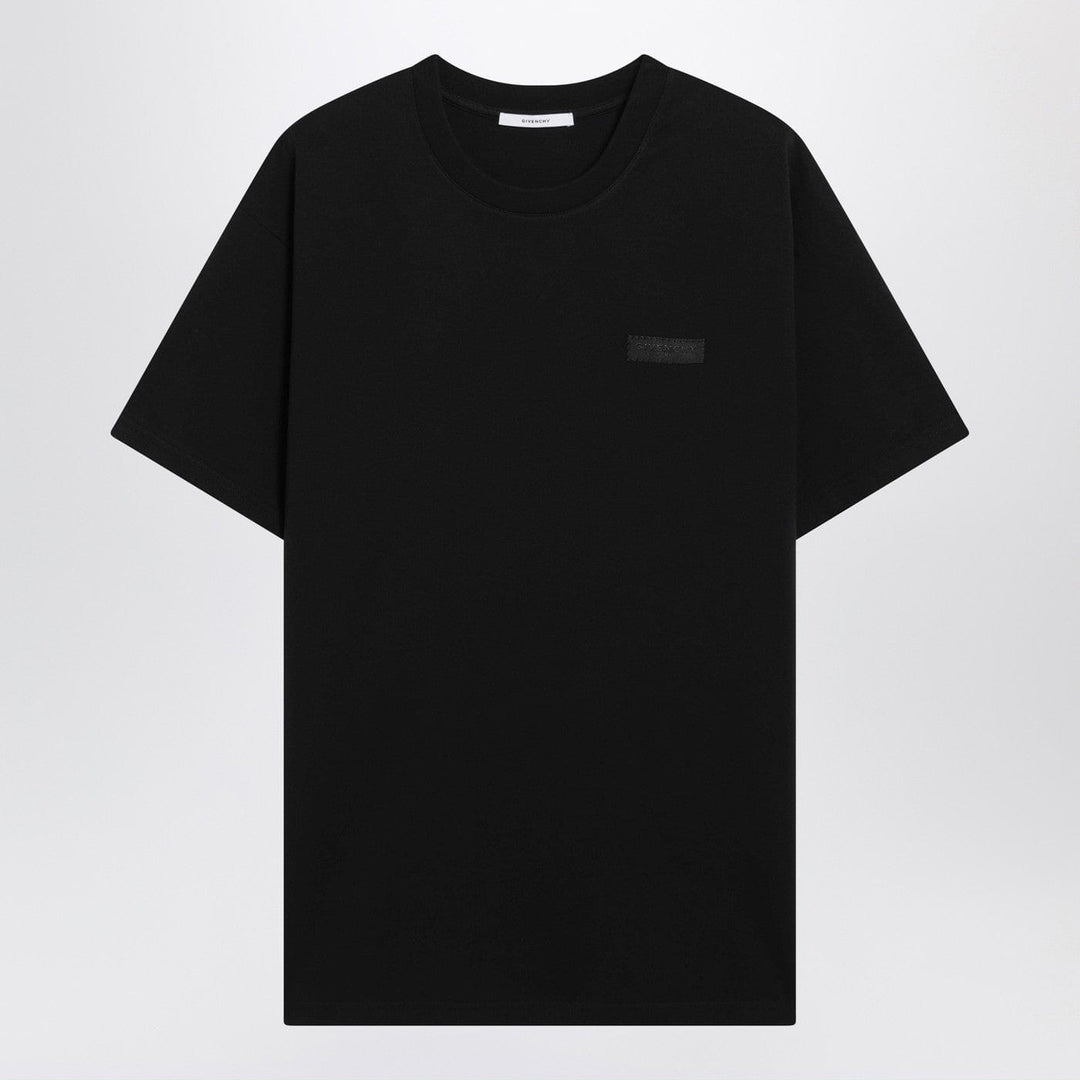 Shirts &amp; Tops Givenchy - Black cotton T-shirt with logo patch Brand