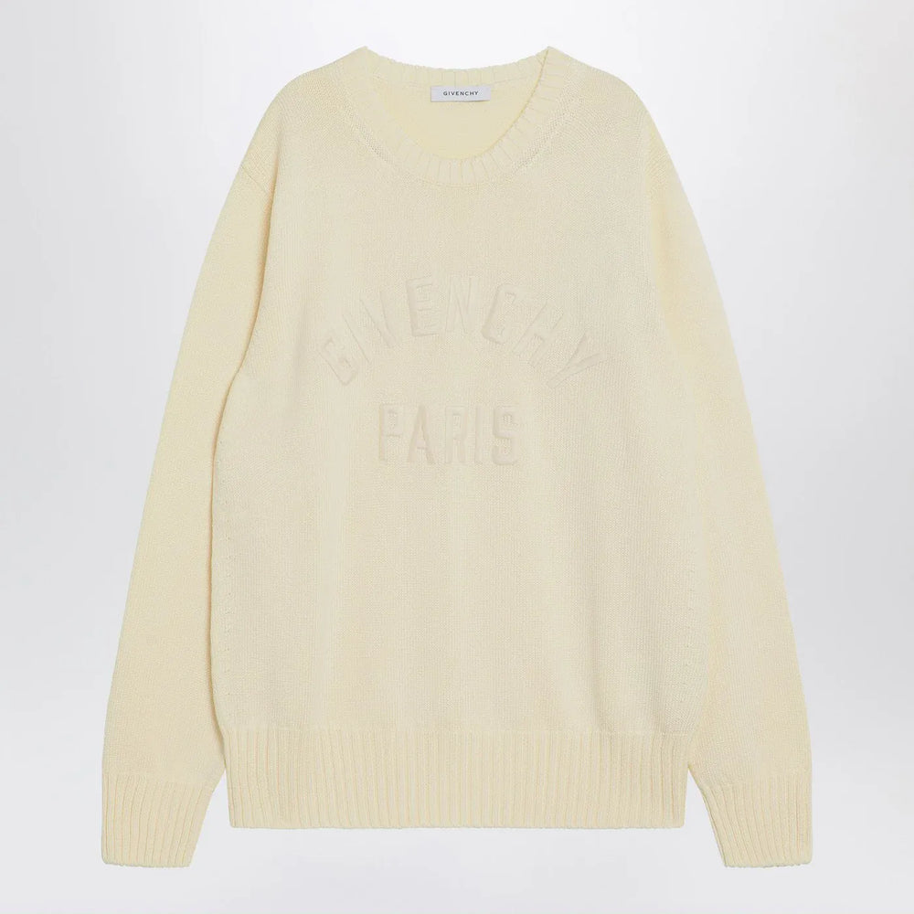 Givenchy - Sweater écru in cotton with logo Brand Shirts & Tops M