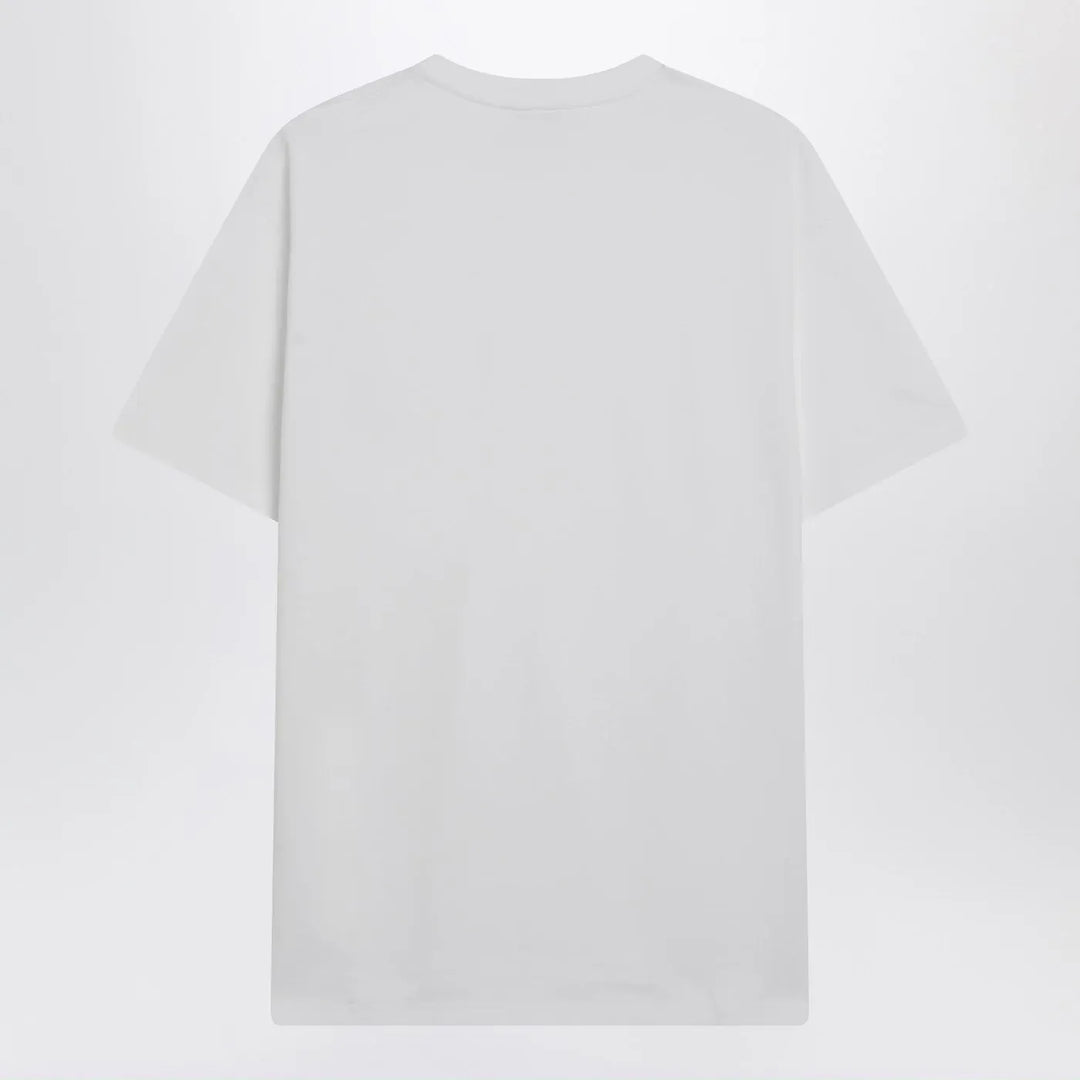 Givenchy - White cotton and silk T-shirt with jacquard logo Brand Shirts &amp; Tops
