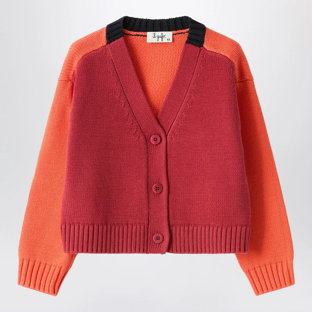Il Gufo - Color-block organic cotton cardigan Brand Shirts &amp; Tops 4