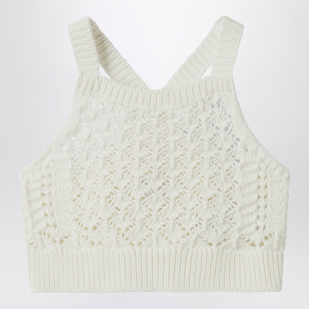 Shirts &amp; Tops 10 Il Gufo - Milk white crochet top Brand