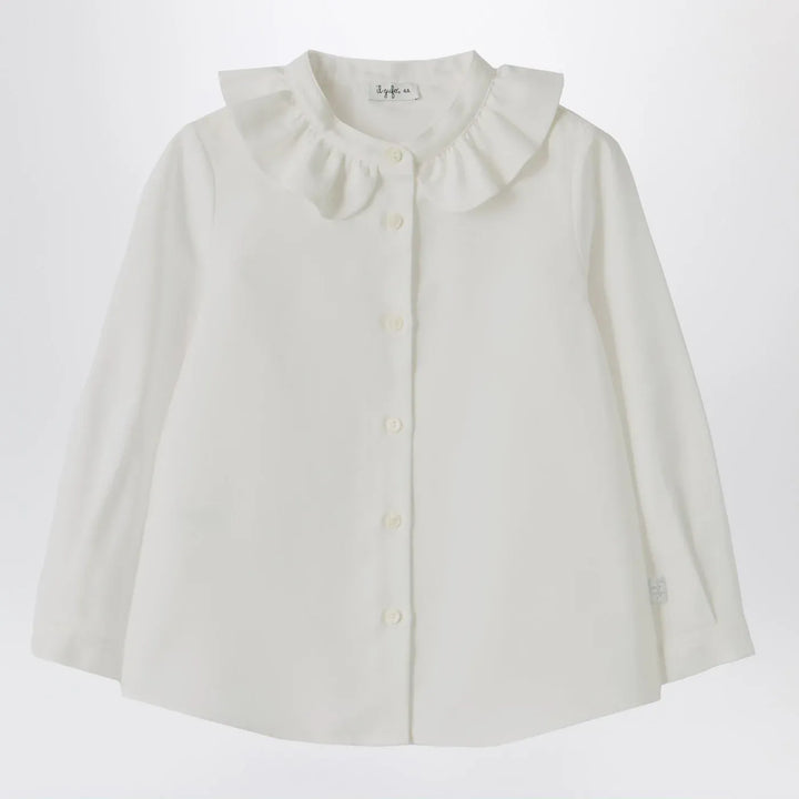 Il Gufo - White shirt with ruffled collar Brand Shirts &amp; Tops 2