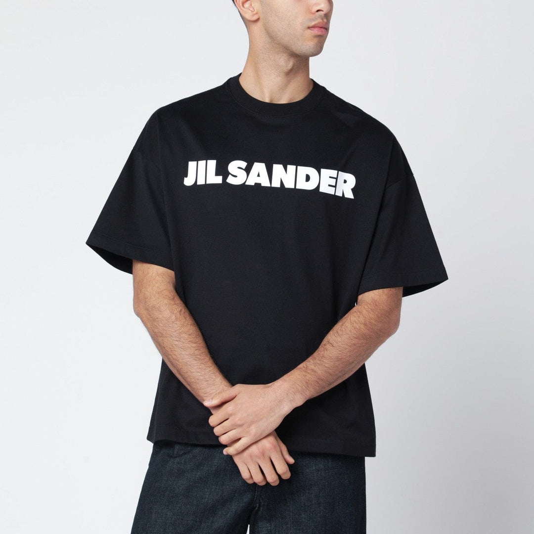 Shirts & Tops Jil Sander - Black boxy T-shirt with logo Brand