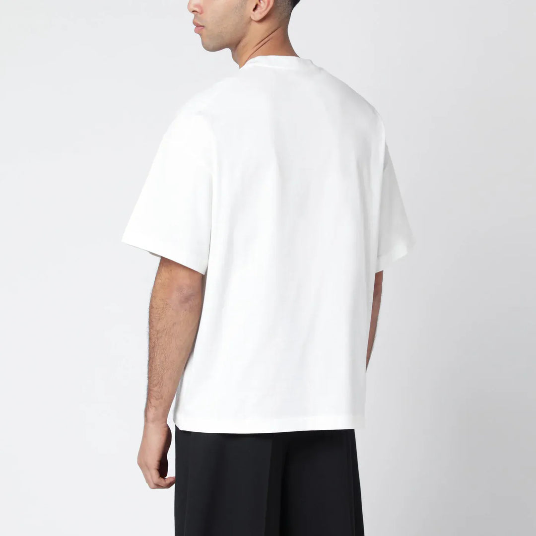 Jil Sander - White boxy T-shirt with logo Brand Shirts &amp; Tops