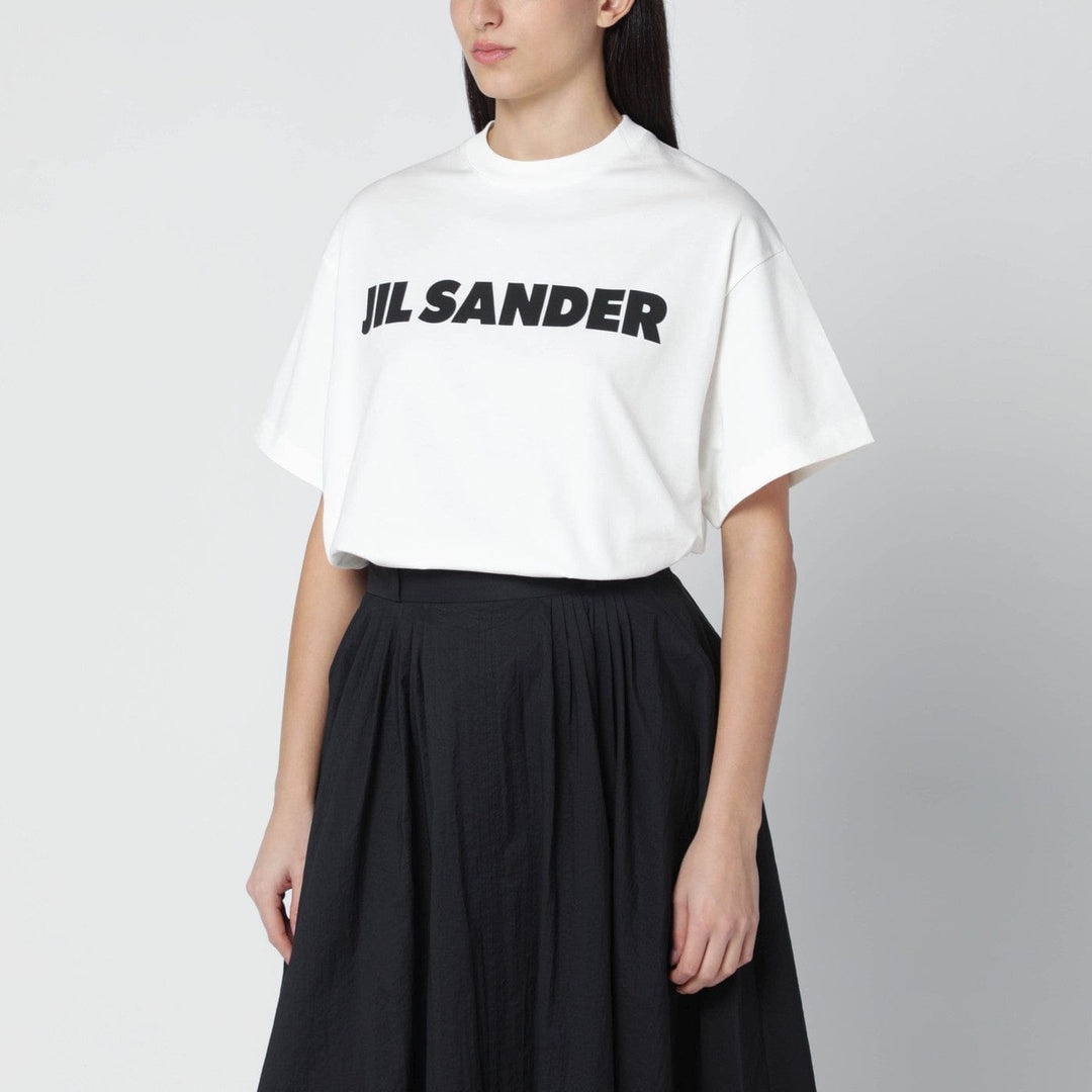 Shirts & Tops Jil Sander - White wide t-shirt with logo Brand