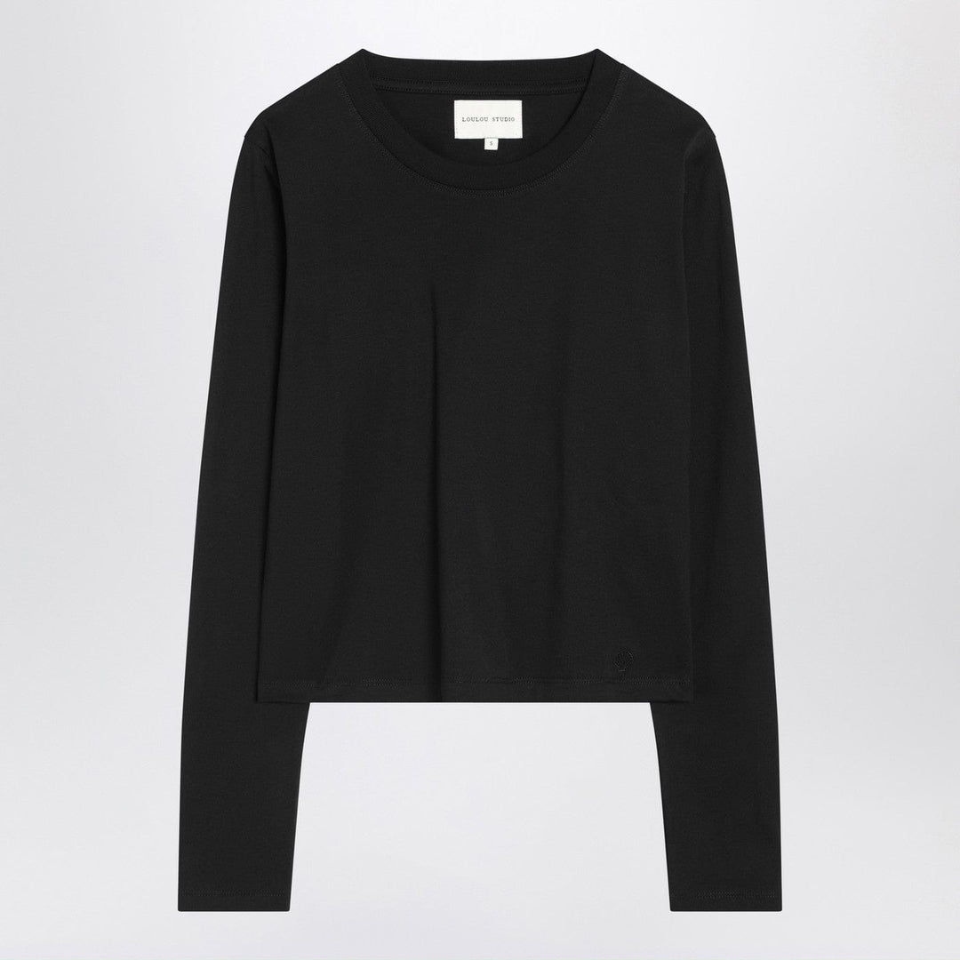 Shirts &amp; Tops XS LouLou De Saison - Black cotton crew-neck T-shirt Brand